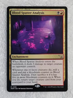 MTG Blood Spatter Analysis #189 Murders at Karlov Manor Magic Card Rare NM - Image 2