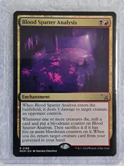 MTG Blood Spatter Analysis #189 Murders at Karlov Manor Magic Card Rare NM - Image 5