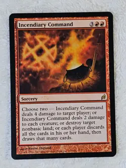 MTG Incendiary Command #179 Lorwyn (LRW) Magic the Gathering Card Rare NM - Image 2