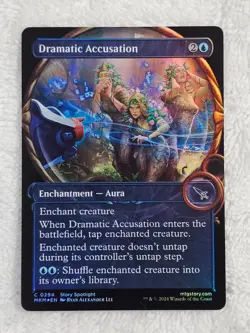 MTG Dramatic Accusation (Showcase) FOIL #294 Murders at Karlov Manor Card NM - Image 1