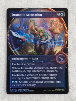 MTG Dramatic Accusation (Showcase) FOIL #294 Murders at Karlov Manor Card NM - Image 2