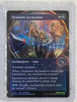 MTG Dramatic Accusation (Showcase) FOIL #294 Murders at Karlov Manor Card NM - Image 4