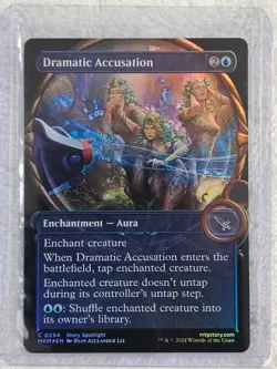 MTG Dramatic Accusation (Showcase) FOIL #294 Murders at Karlov Manor Card NM - Image 5
