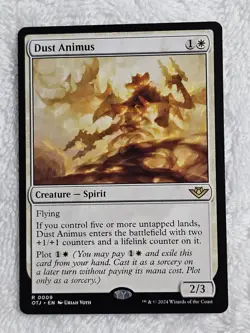 MTG Dust Animus - Outlaws of Thunder Junction (OTJ) #9 Card Rare NM - Image 1