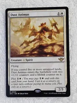 MTG Dust Animus - Outlaws of Thunder Junction (OTJ) #9 Card Rare NM - Image 2