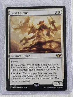 MTG Dust Animus - Outlaws of Thunder Junction (OTJ) #9 Card Rare NM - Image 4