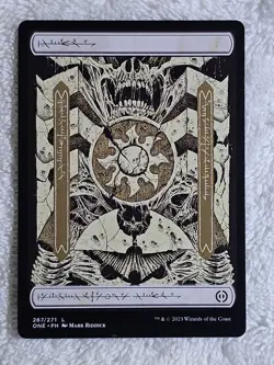 MTG Plains #267 Full Art Phyrexia All Will Be One 2023 Magic Card Land NM - Image 1