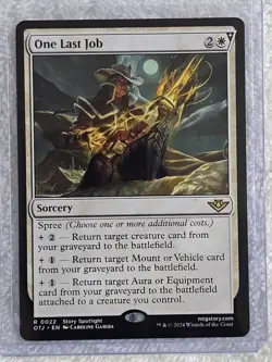 MTG One Last Job - Outlaws of Thunder Junction (OTJ) #22 Card Rare NM - Image 4