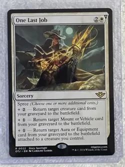 MTG One Last Job - Outlaws of Thunder Junction (OTJ) #22 Card Rare NM - Image 5