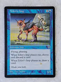 MTG Teferi's Imp - Mirage (MIR) 1996 Magic the Gathering Card Rare Light Play - Image 2