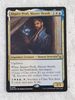 MTG Alquist Proft Master Sleuth #185 Murders at Karlov Manor Card Mythic NM - Image 2