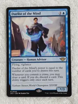 MTG Duelist of the Mind - Outlaws of Thunder Junction (OTJ) #45 Card Rare NM - Image 1