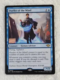 MTG Duelist of the Mind - Outlaws of Thunder Junction (OTJ) #45 Card Rare NM - Image 2