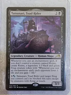 MTG Tatsunari, Toad Rider #123 Kamigawa Neon Dynasty Magic Card Rare NM - Image 3