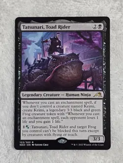 MTG Tatsunari, Toad Rider #123 Kamigawa Neon Dynasty Magic Card Rare NM - Image 2
