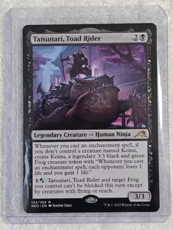 MTG Tatsunari, Toad Rider #123 Kamigawa Neon Dynasty Magic Card Rare NM - Image 5