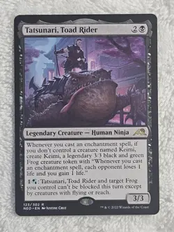 MTG Tatsunari, Toad Rider #123 Kamigawa Neon Dynasty Magic Card Rare NM - Image 2