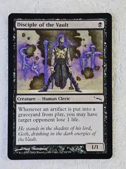 MTG Disciple of the Vault #62 Mirrodin 2003 Magic Gathering Card NM - Image 2