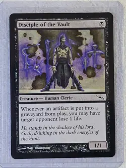 MTG Disciple of the Vault #62 Mirrodin 2003 Magic Gathering Card NM - Image 5