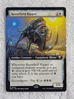 MTG Razorfield Ripper (Extended Art) - Modern Horizons 3 Card #42 Rare NM - Image 2