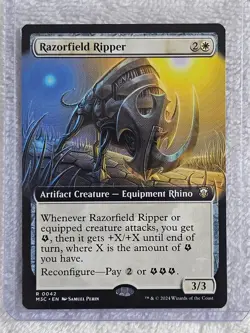 MTG Razorfield Ripper (Extended Art) - Modern Horizons 3 Card #42 Rare NM - Image 4