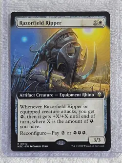 MTG Razorfield Ripper (Extended Art) - Modern Horizons 3 Card #42 Rare NM - Image 5