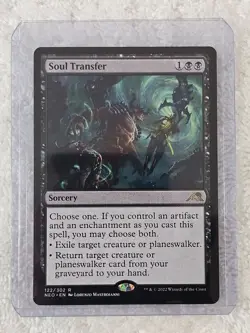 MTG Soul Transfer #122 Kamigawa: Neon Dynasty Magic Gathering Card Rare NM - Image 5