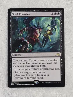 MTG Soul Transfer #122 Kamigawa: Neon Dynasty Magic Gathering Card Rare NM - Image 2