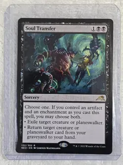 MTG Soul Transfer #122 Kamigawa: Neon Dynasty Magic Gathering Card Rare NM - Image 4