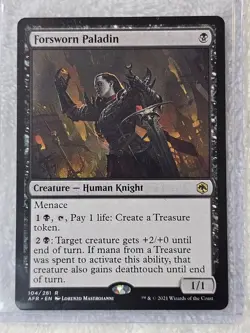 MTG Forsworn Paladin #104 Adventures in the Forgotten Realms Card Rare NM - Image 4