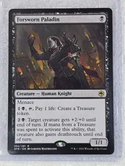 MTG Forsworn Paladin #104 Adventures in the Forgotten Realms Card Rare NM - Image 5