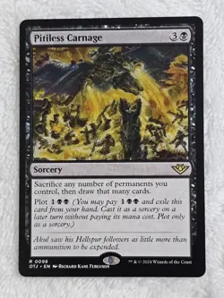 MTG Pitiless Carnage - Outlaws of Thunder Junction (OTJ) #98 Card Rare NM - Image 1