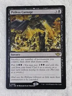 MTG Pitiless Carnage - Outlaws of Thunder Junction (OTJ) #98 Card Rare NM - Image 2