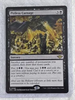 MTG Pitiless Carnage - Outlaws of Thunder Junction (OTJ) #98 Card Rare NM - Image 4
