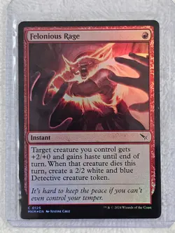 MTG Felonious Rage FOIL #125 Murders at Karlov Manor Magic Card NM - Image 4