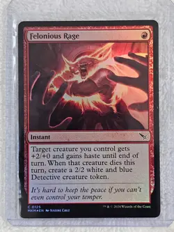 MTG Felonious Rage FOIL #125 Murders at Karlov Manor Magic Card NM - Image 5