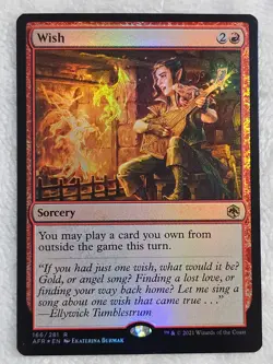 MTG Wish FOIL #166 Adventures in the Forgotten Realms Magic Card Rare NM - Image 1