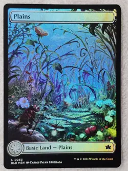 MTG Plains (0263) FOIL - Bloomburrow (BLB) Magic Gathering Card LAND NM - Image 1