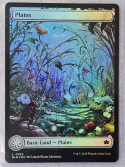 MTG Plains (0263) FOIL - Bloomburrow (BLB) Magic Gathering Card LAND NM - Image 4