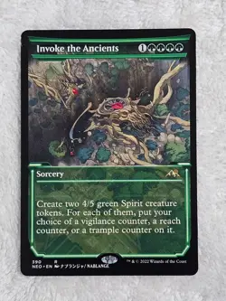 MTG Invoke the Ancients (Showcase) #390 Kamigawa Neon Dynasty Magic Card Rare NM - Image 1