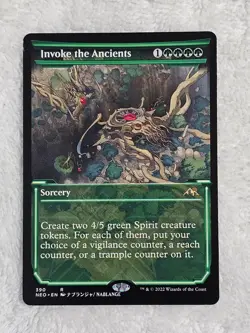 MTG Invoke the Ancients (Showcase) #390 Kamigawa Neon Dynasty Magic Card Rare NM - Image 2