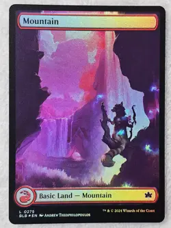 MTG Mountain (0275) FOIL - Bloomburrow (BLB) Magic Gathering Card LAND NM - Image 1