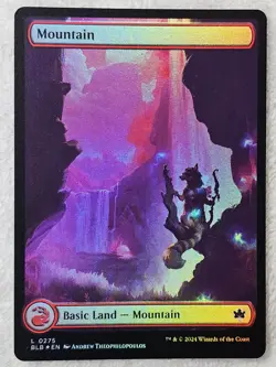 MTG Mountain (0275) FOIL - Bloomburrow (BLB) Magic Gathering Card LAND NM - Image 2