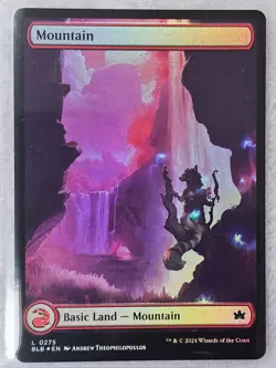 MTG Mountain (0275) FOIL - Bloomburrow (BLB) Magic Gathering Card LAND NM - Image 4