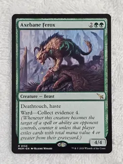 MTG Axebane Ferox #153 Murders at Karlov Manor Magic Card Rare NM - Image 1