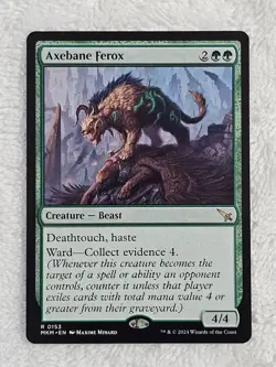 MTG Axebane Ferox #153 Murders at Karlov Manor Magic Card Rare NM - Image 2