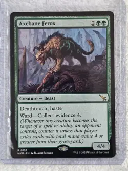 MTG Axebane Ferox #153 Murders at Karlov Manor Magic Card Rare NM - Image 4
