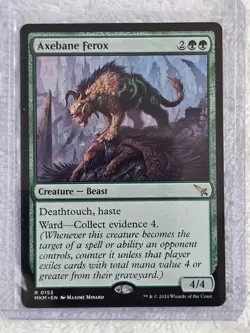 MTG Axebane Ferox #153 Murders at Karlov Manor Magic Card Rare NM - Image 5