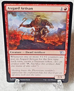 MTG Axgard Artisan March of the Machine Magic the Gathering Card #332 NM - Image 1