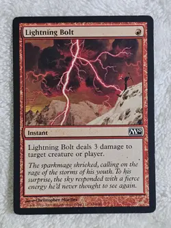 MTG Lightning Bolt #146 Magic 2010 Magic the Gathering Card Near Mint - Image 1